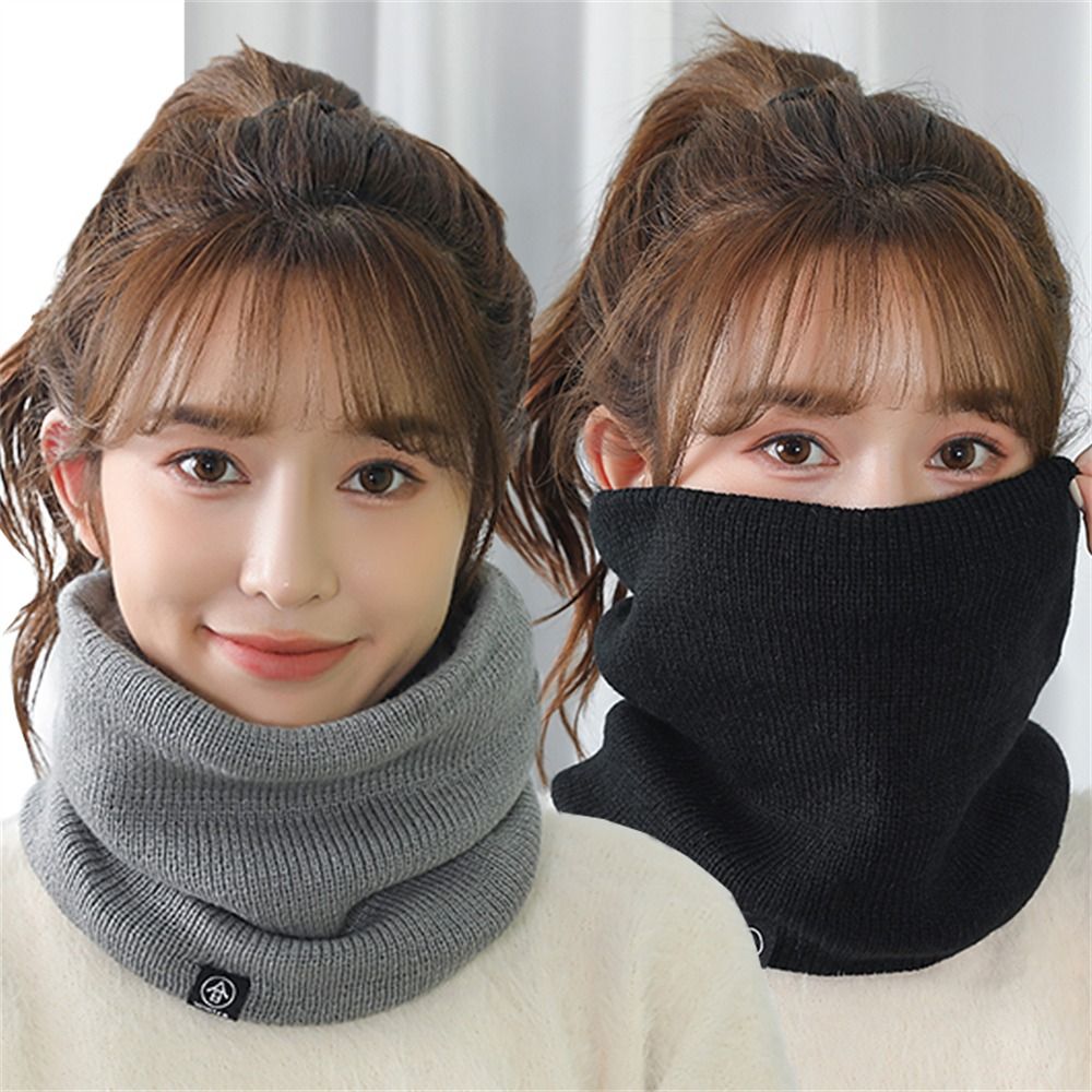 Wool Scarf Men - Fashion Soft Knitted Neck Warmer Thickened