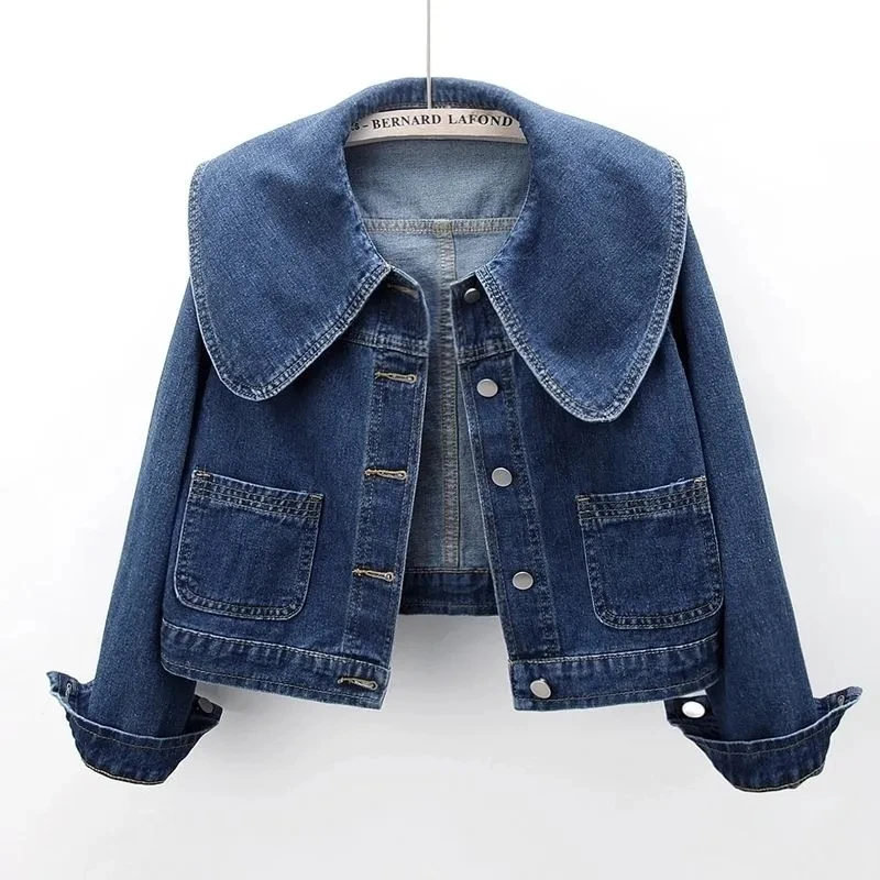 Down Jacket Packable - 2024 New Autumn Women Denim Jacket