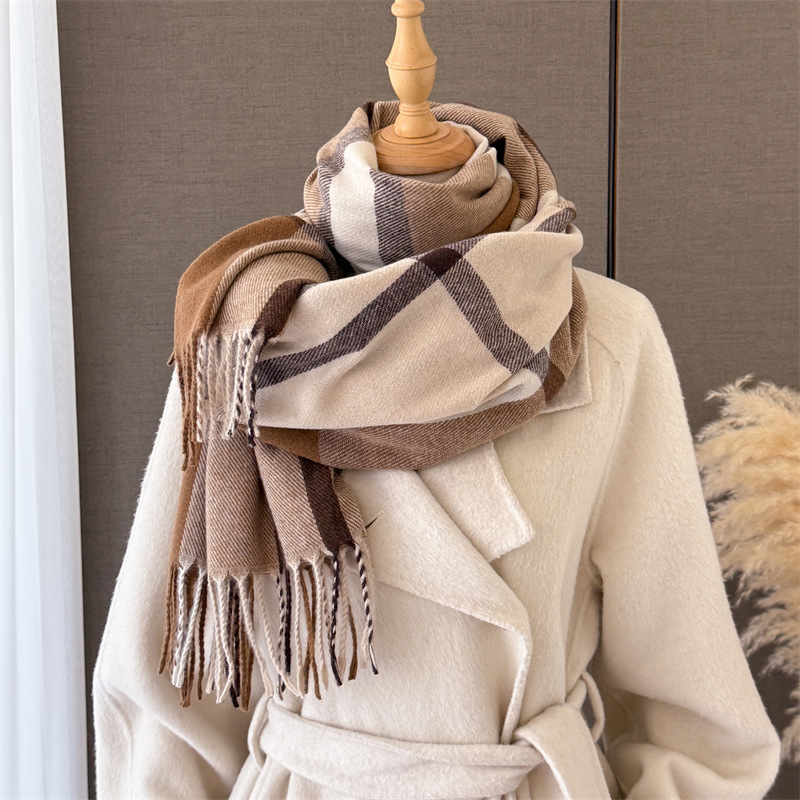 Women Scottish Plaid Imitation - Cashmere Pashmina Wrap recension och pris
