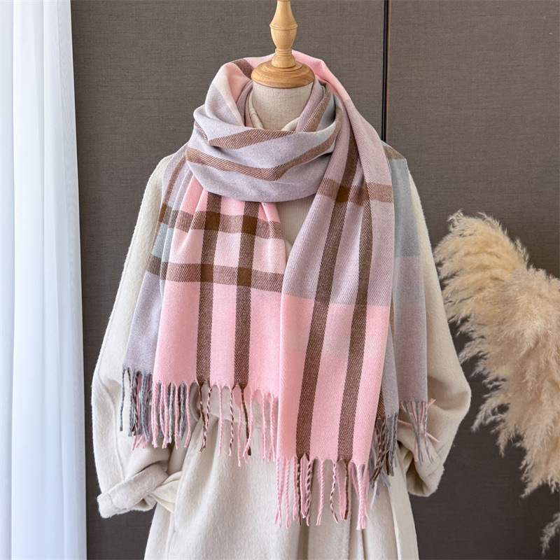 Women Scottish Plaid Imitation - Cashmere Pashmina Wrap recension och pris