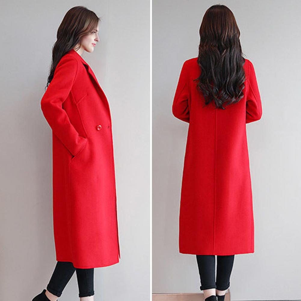 Women Wool Coat Wool Coat Wome - Wool Coat Peacoat recension och pris