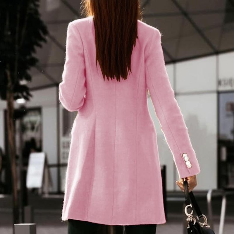652F Womens Fall Winter Wool C - Wool Coat Peacoat recension och pris