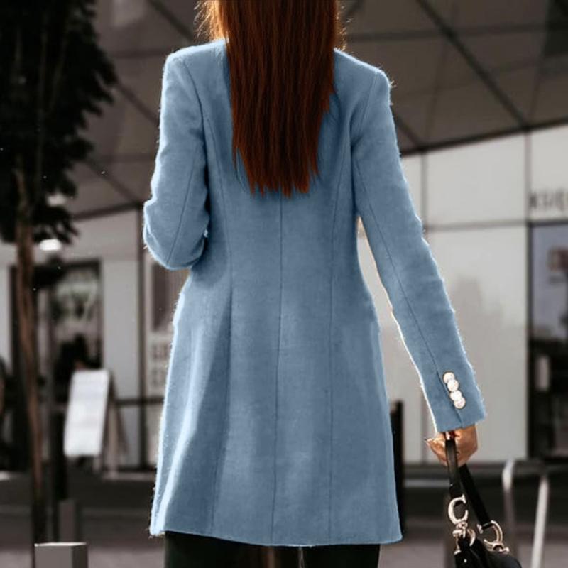 652F Womens Fall Winter Wool C - Wool Coat Peacoat recension och pris