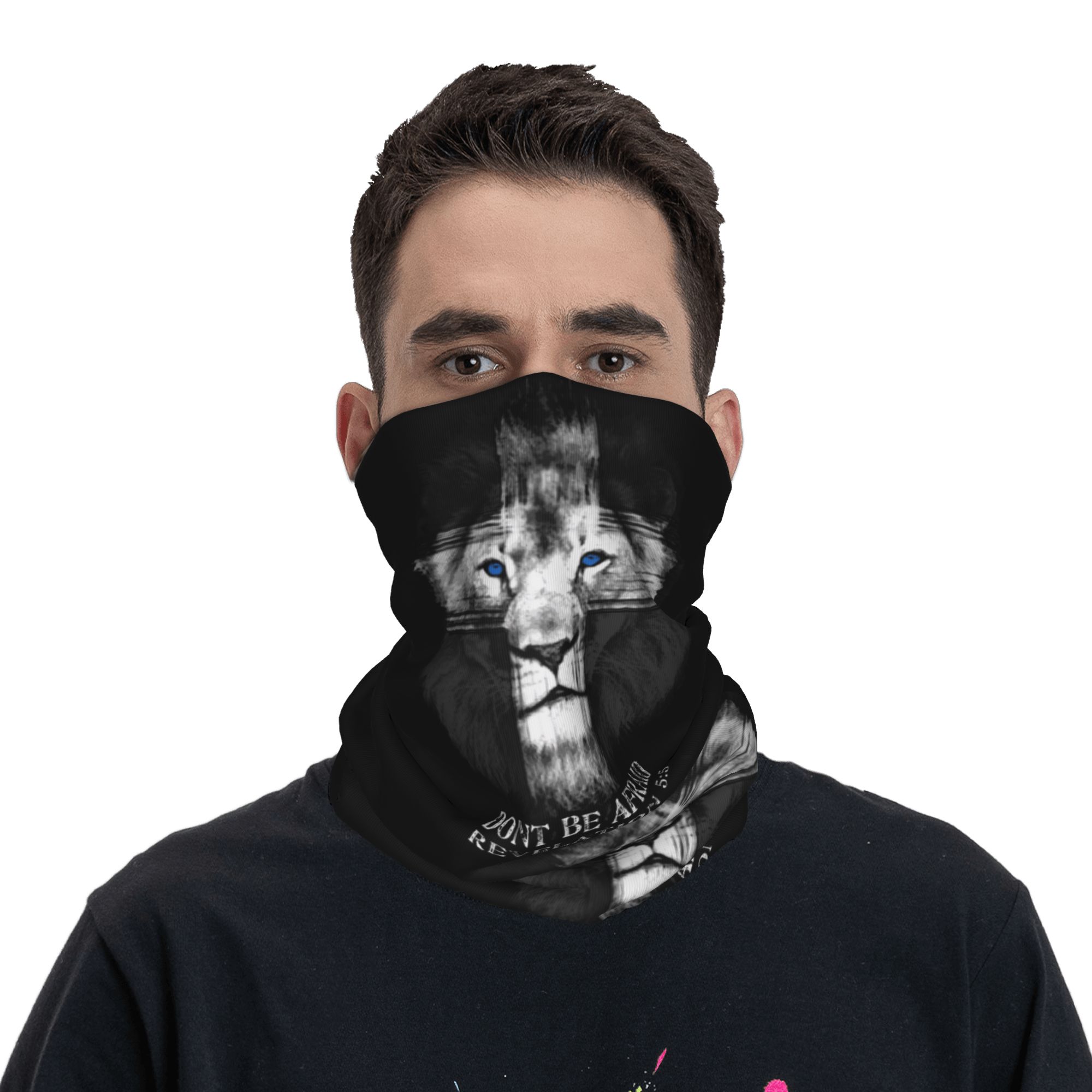 Custom Cool Lion Of Judah Jesu - Neck Gaiter Fleece recension och pris