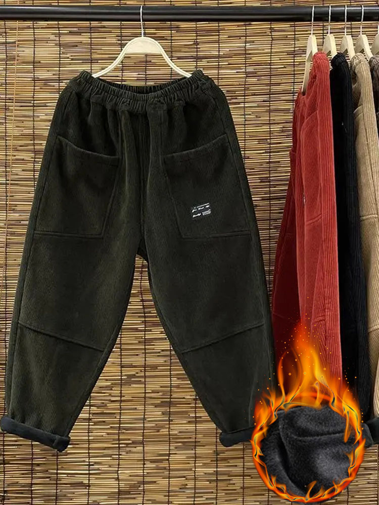Casual Plus Velvet Womens Hare - Corduroy Pant Warm recension och pris