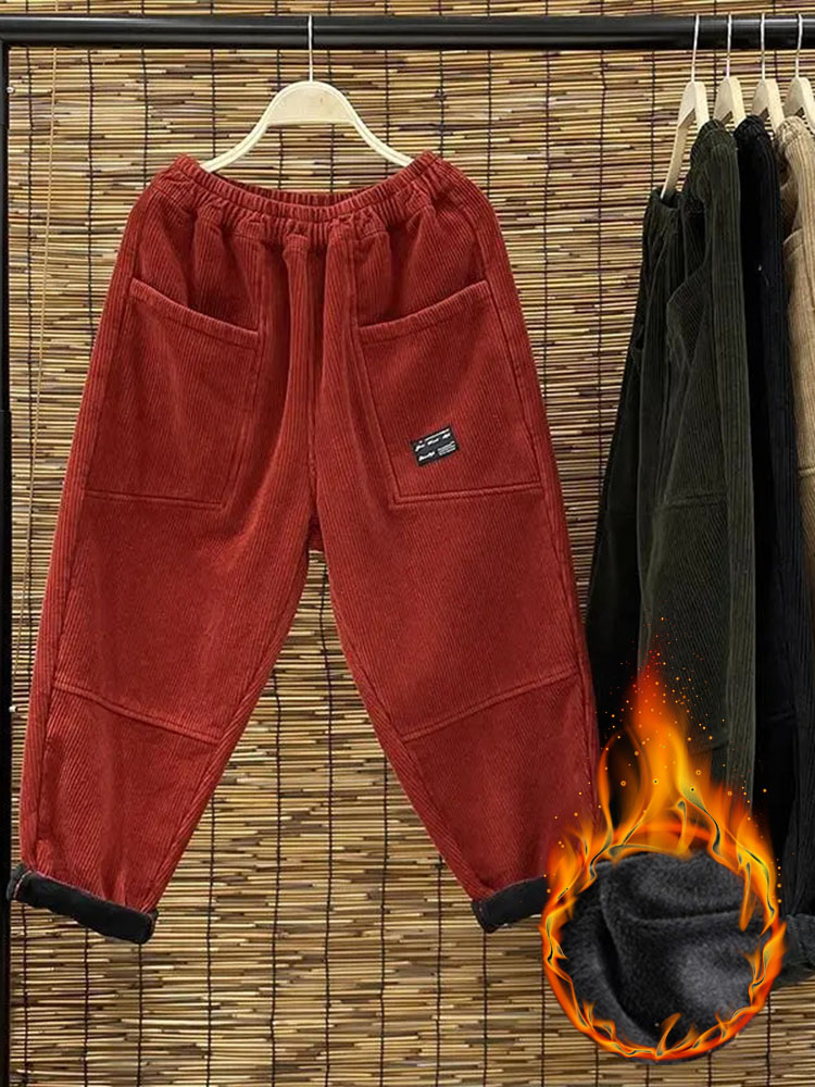 Casual Plus Velvet Womens Hare - Corduroy Pant Warm recension och pris