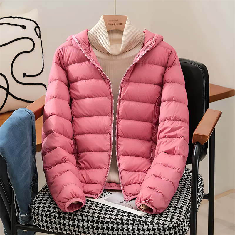 Plus Size Women Hooded Korean  - Down Jacket Packable recension och pris