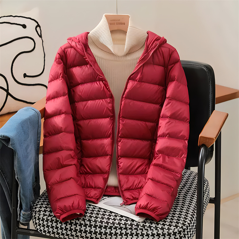 Plus Size Women Hooded Korean  - Down Jacket Packable recension och pris