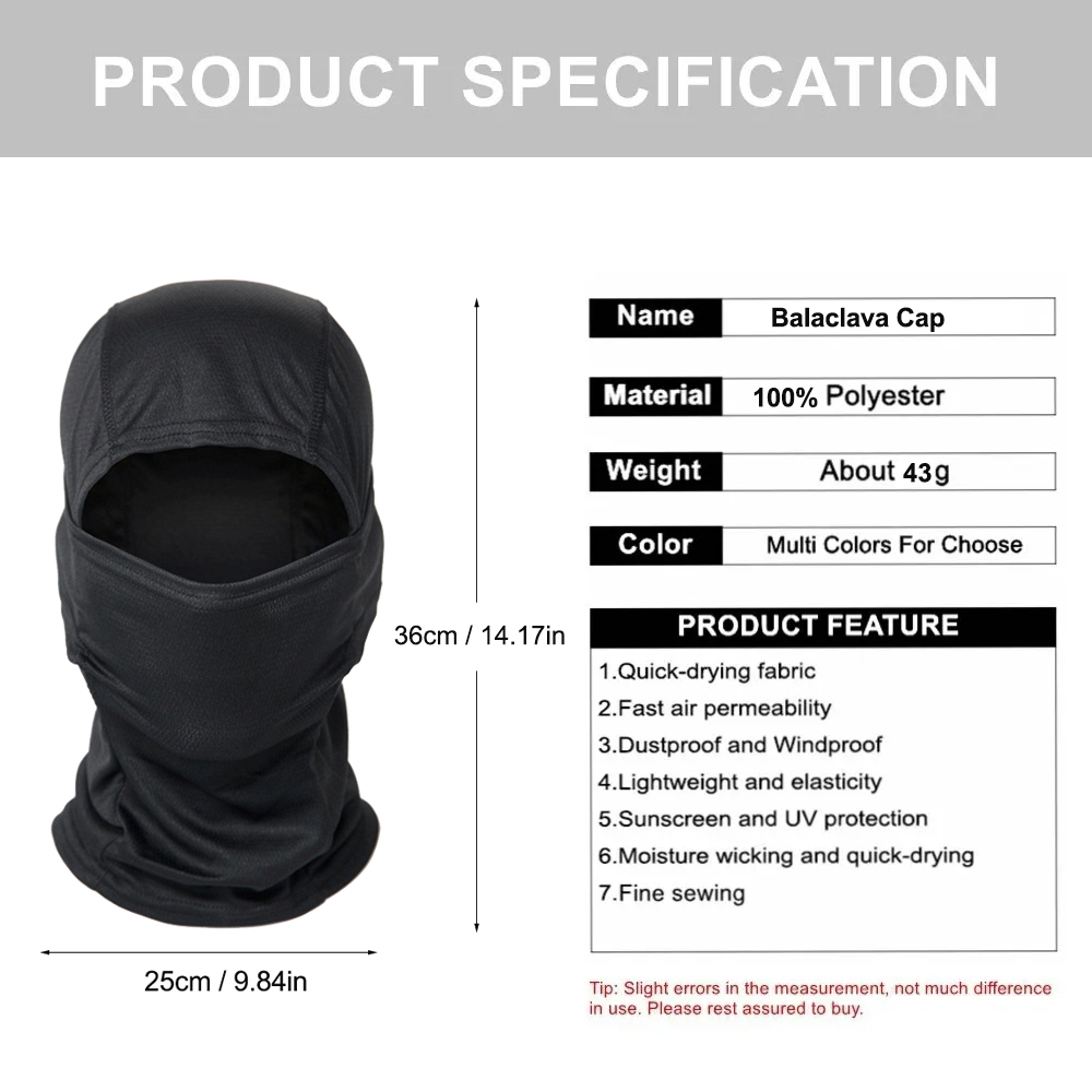 5Pcs Camo Balaclava Full Face  - Balaclava Ski Mask recension och pris