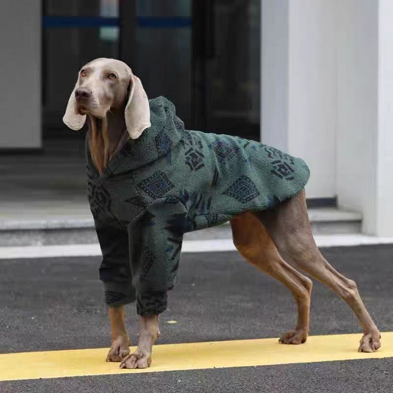 Winter Warm Hooded Dog Coat Sh - Sherpa Hoodie Fleece recension och pris