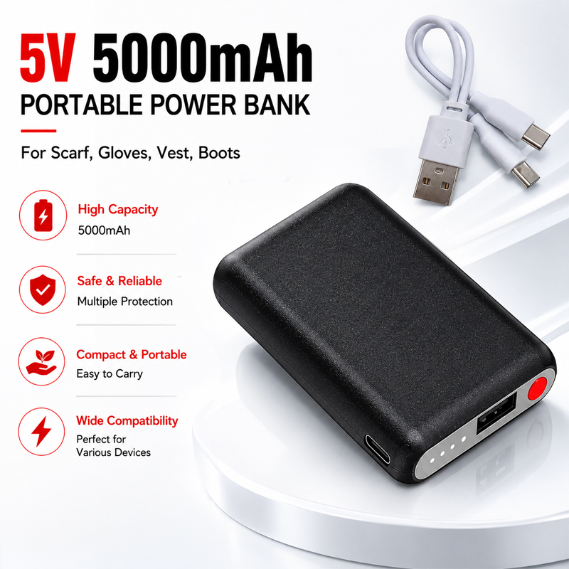 5V 5000mAh Heated Gloves Batte - Heated Vest Battery recension och pris