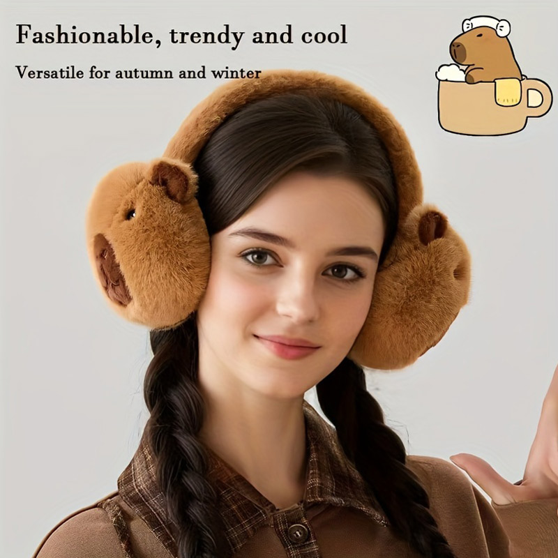 Cute Capibala Earmuffs Cartoon - Earmuffs Foldable recension och pris