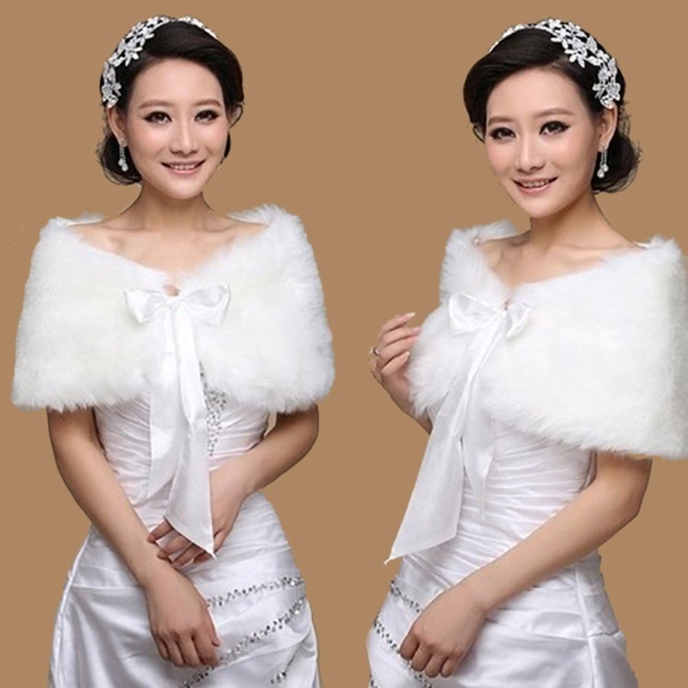 Winter Cape White Fur Shawl We - Shawl Wrap Winter recension och pris