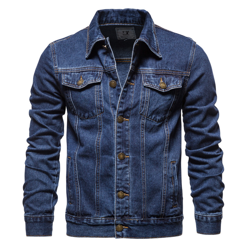 2025 Autumn Men Solid Denim Ja - Down Jacket Packable recension och pris