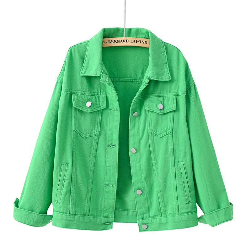 Solid Short Women's Denim Coat - Down Jacket Packable recension och pris
