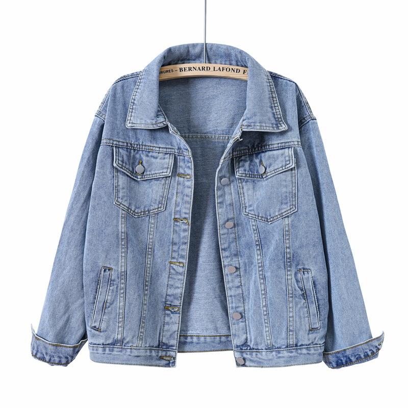 Solid Short Women's Denim Coat - Down Jacket Packable recension och pris