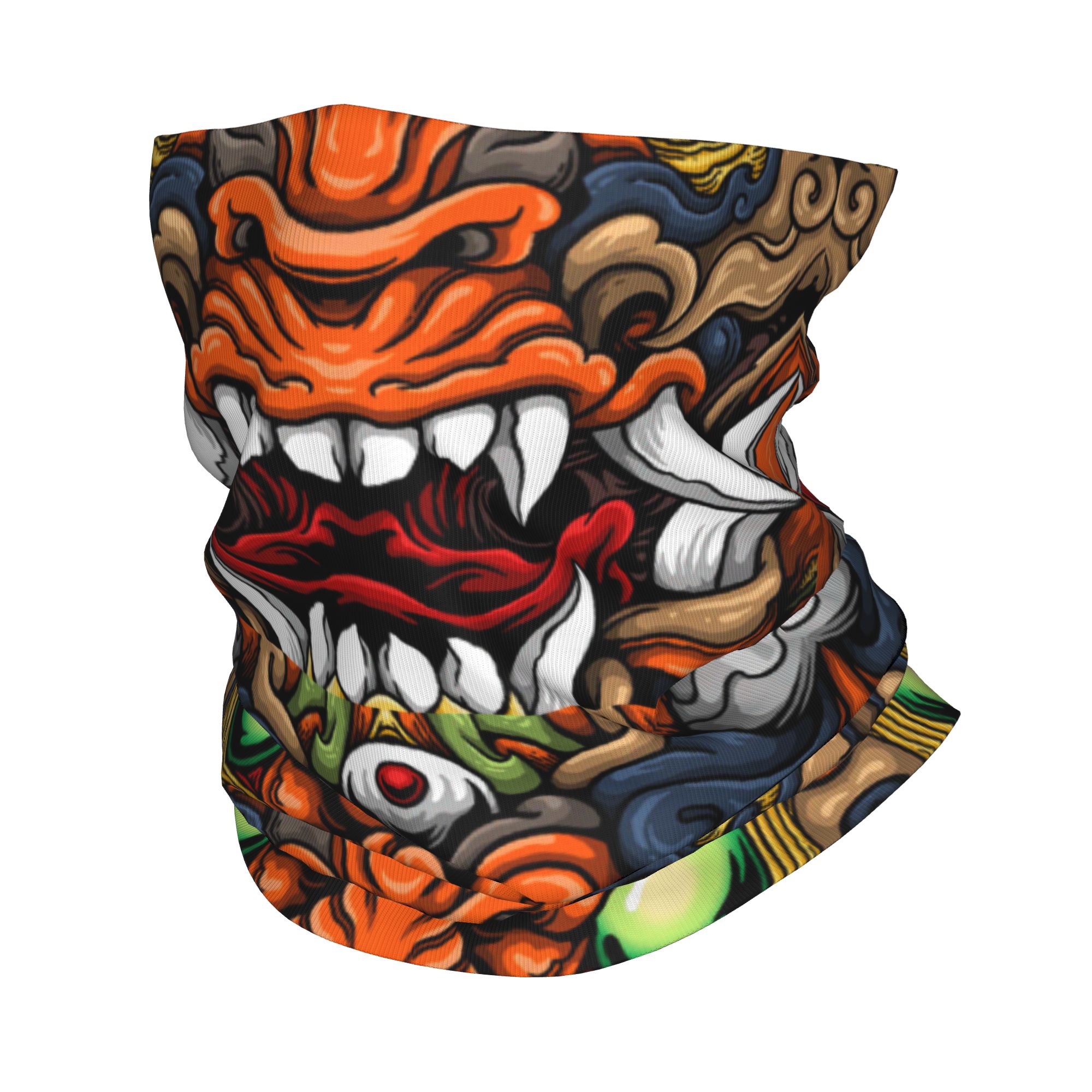 Custom Samurai Demon Oni Winte - Neck Gaiter Fleece recension och pris